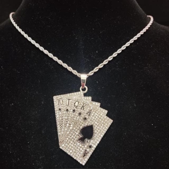 Gold Playing Card Jewelry Set - Picture 9 of 14